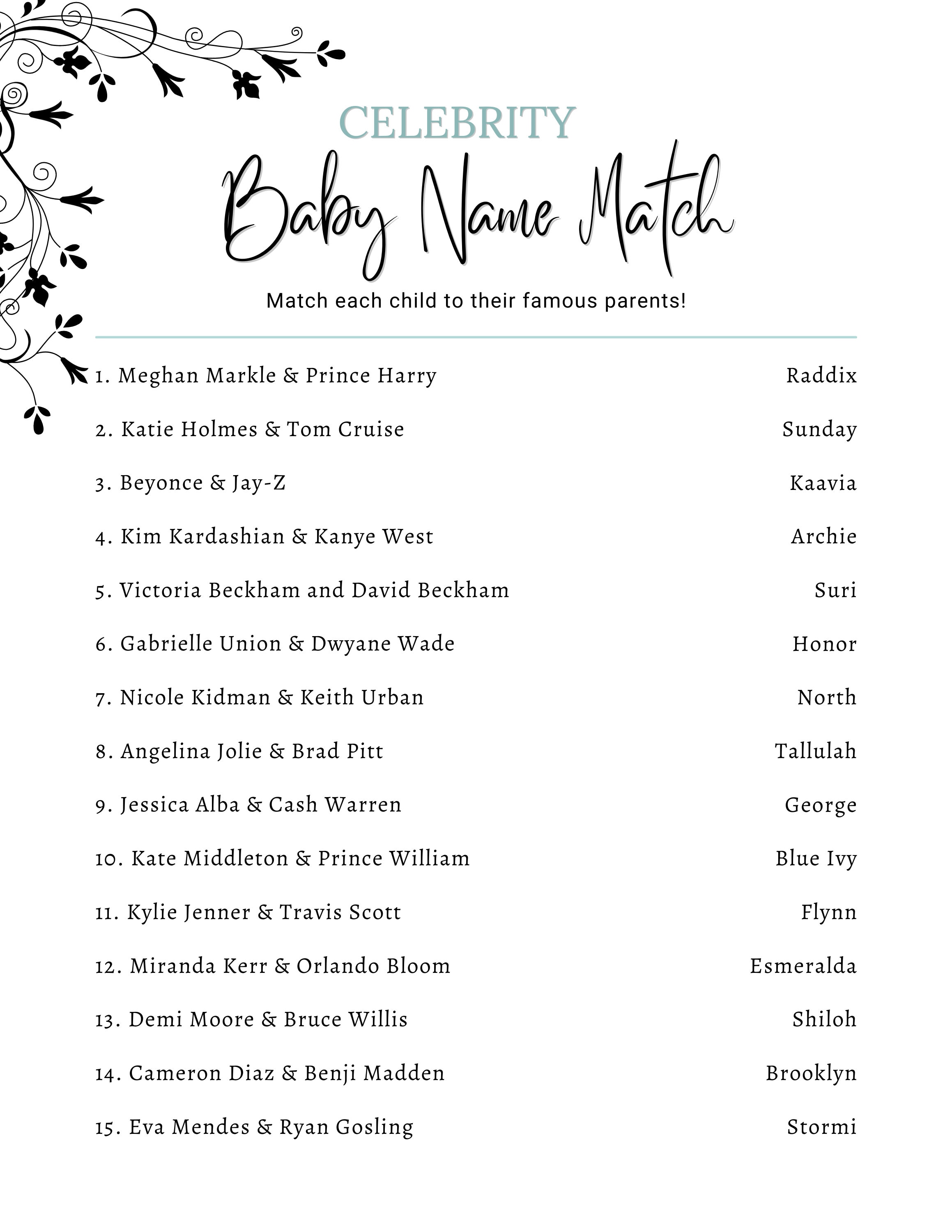 Printable Baby Shower Games Baby Shower Games Bundle Download Baby 