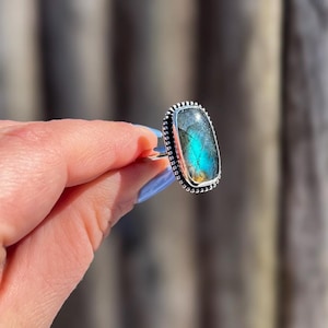 Labradorite Sterling Silver Ring