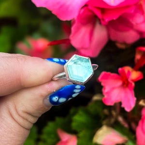 Aquamarine Sterling Silver Ring