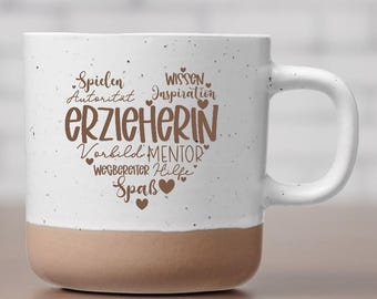 Gift for a teacher mug with engraving | Farewell kindergarten daycare | Stoneware mug 360ml | 8 designs to choose from | Farewell gift