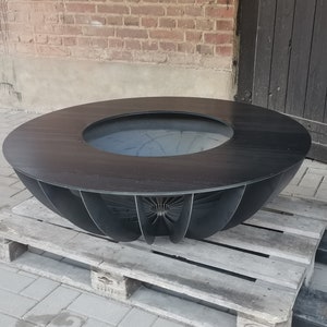 Fire bowl, fire pit, plancha - Corten steel, rust look - two sizes