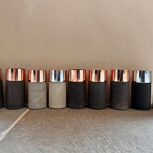 Concrete Vases Etsy