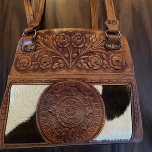 Vintage Hand-Tooled Leather Purse