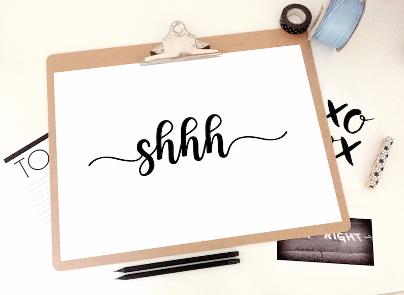 Shhh Printable Sleep Print Shhh Sign Quiet Sign | Etsy