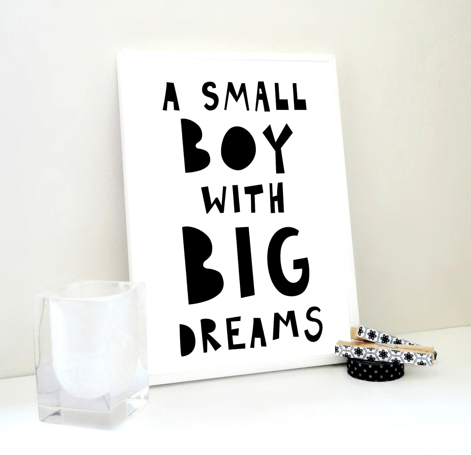 Small Boy with Big Dreams Print Big Dreams Printable Boy | Etsy
