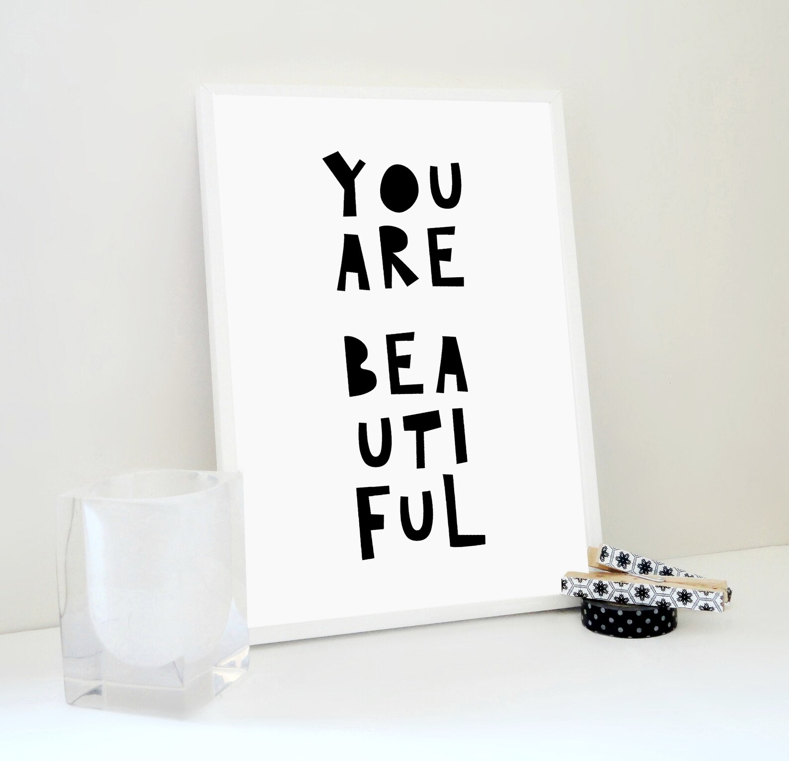 You Are Beautiful Art Print Beautiful Printable Etsy