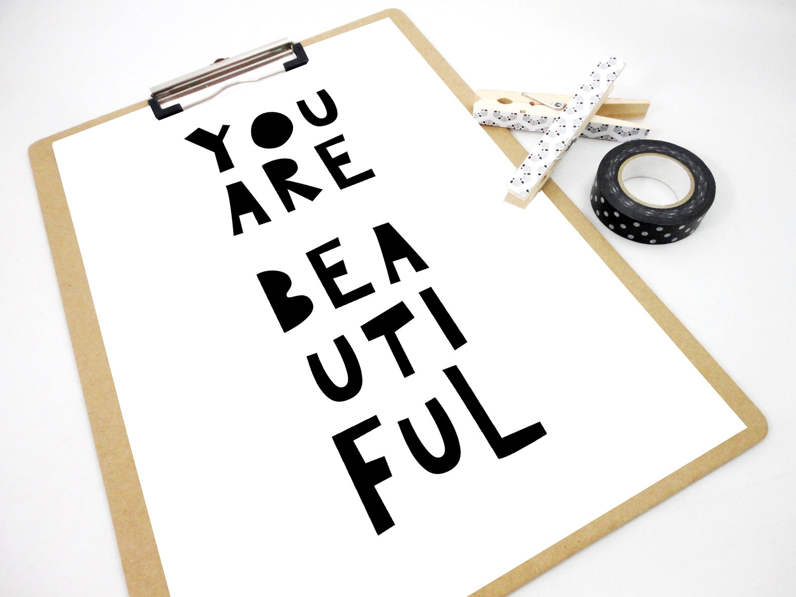 You Are Beautiful Art Print Beautiful Printable Etsy