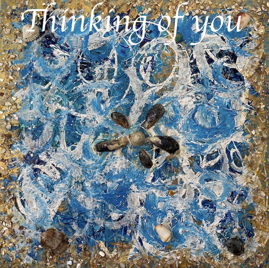 Thinking of You - Greeting Card With Envelope - Etsy