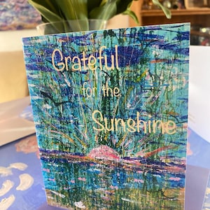 Set of Bright  Beautiful Sunrise- Art Cards with  envelopes