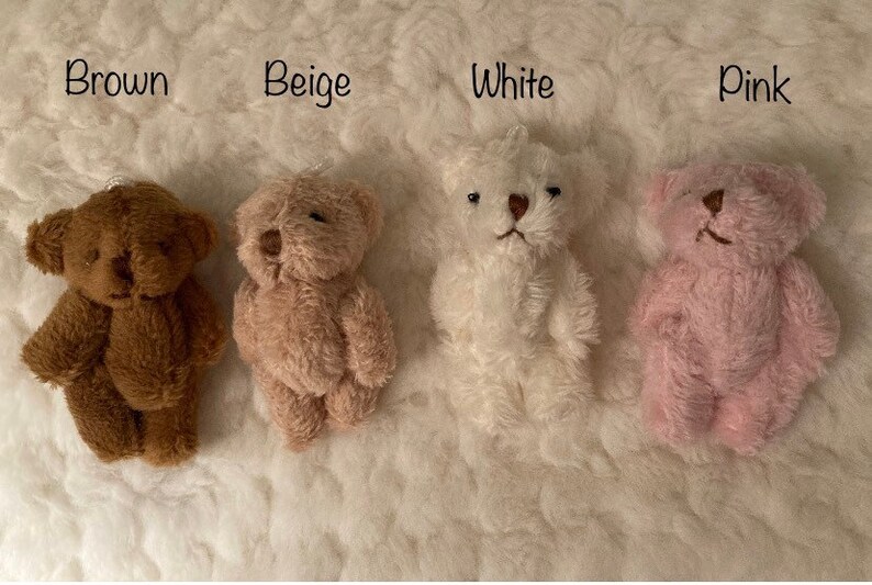 Tie-dye Teddy Bear Little Pocket Bear in Tin Tiny Hug Bear - Etsy