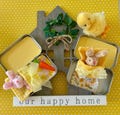 EASTER BUNNY - Adopt a Bunny - Easter Basket Toy- Little Pocket Bunny in Tin - Worry Pet Bunny -  Pretend Pet Bunny