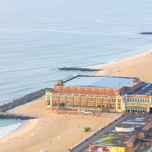 Asbury Park II - Sunrise - Jersey Shore Aerial Beach Photography Wall Art - Home Decor - New Jersey - NJ - Coastal Living - Convention Hall