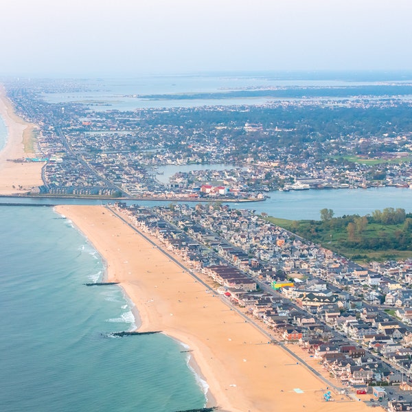 Manasquan III - Sunrise - Jersey Shore Aerial Beach Photography Jersey Shore - Wall Art - Home Decor - New Jersey - NJ - Coastal Living