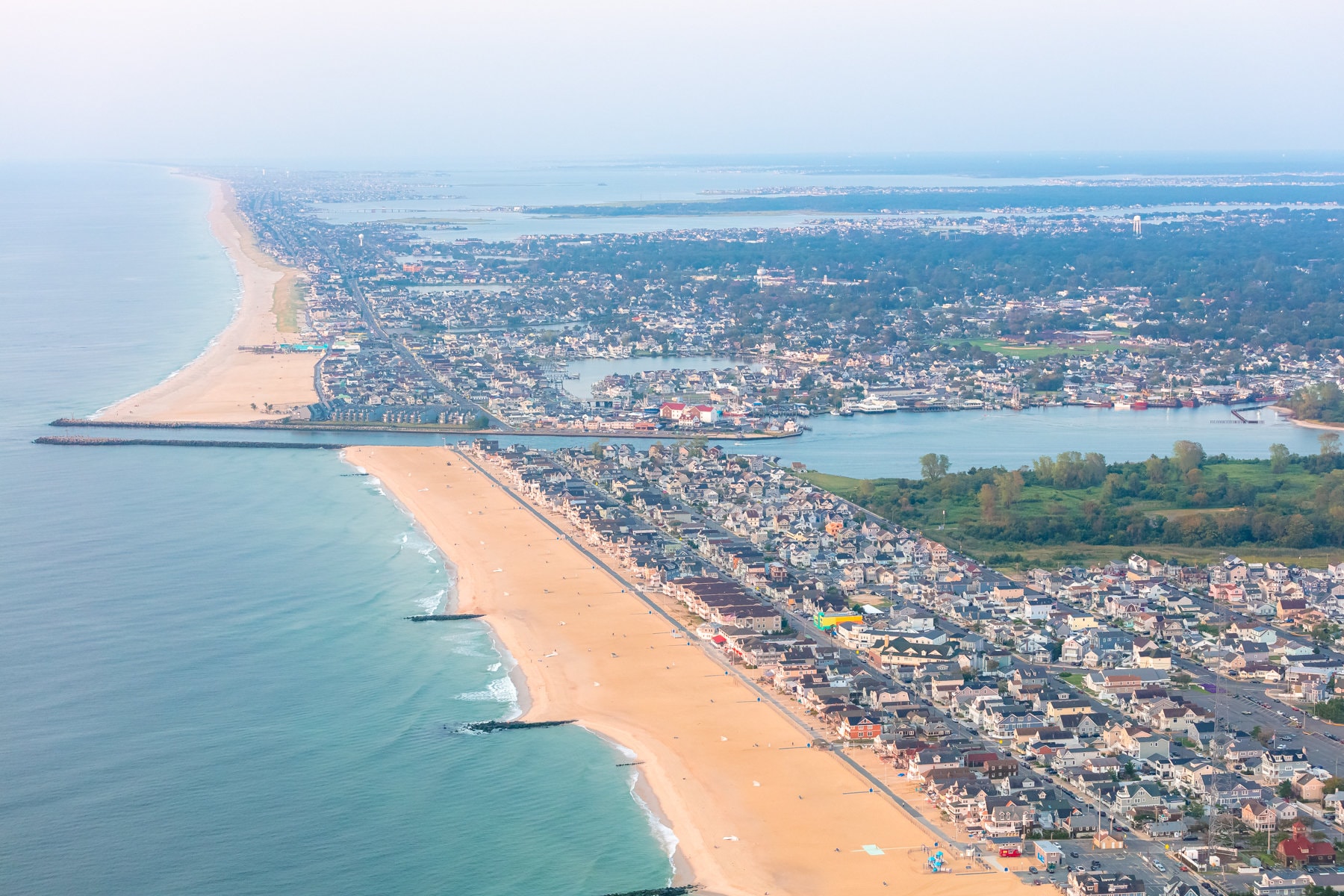 Manasquan III Sunrise Jersey Shore Aerial Beach Photography Jersey
