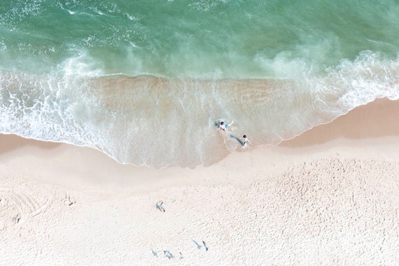 Asbury Park II Aerial Beach Photography | Etsy