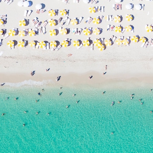Miami Beach - Yellow and White III - Aerial Beach Photography  - Wall Art - Home Decor - Coastal Living - South Beach - Southern Florida