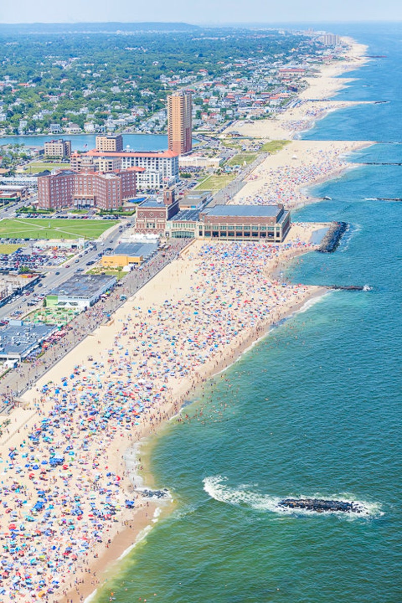 Asbury Park VIII Aerial Beach Photography Etsy