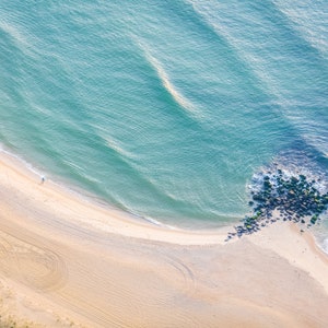 Sea Girt III - Sunrise - Jersey Shore Aerial Beach Photography - Wall Art - Home Decor - New Jersey - NJ - Coastal Living - Jetty Rocks
