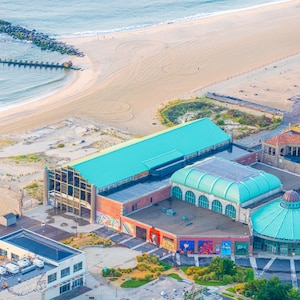 Asbury Park CasinoVI - Sunrise - Jersey Shore Aerial Beach Photography - Wall Art - Home Decor - New Jersey - NJ - Coastal Living