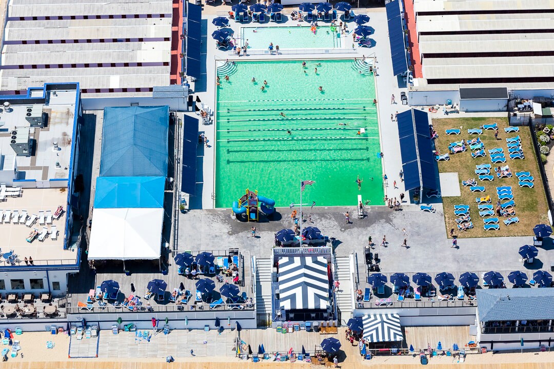 Allenhurst Beach Club I Aerial Beach Photography Etsy