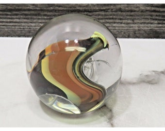 Glashaus Udo Edelmann German Mid Century Modern Unusual Paperweight 1938 - 2019