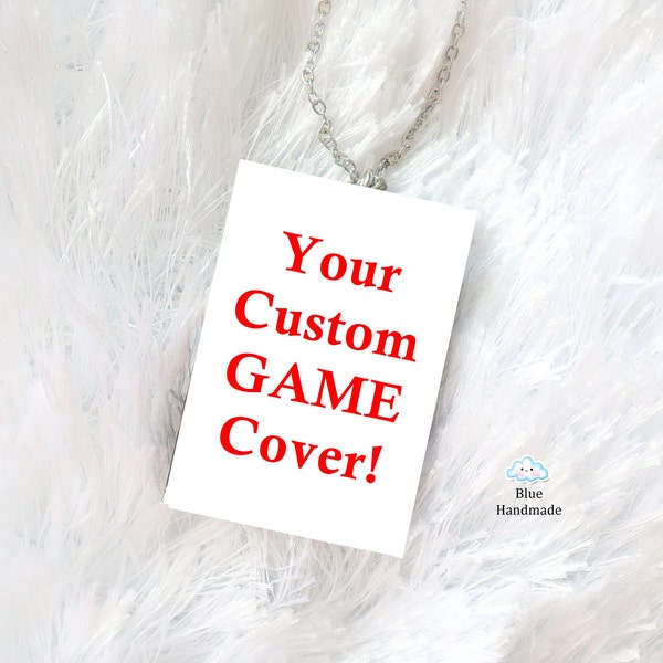 Custom Mini Game Series Pin/Keychain/Necklace Custom Cover - Custom book cover - Mini Book - Playstation - Anime Birthday Gift