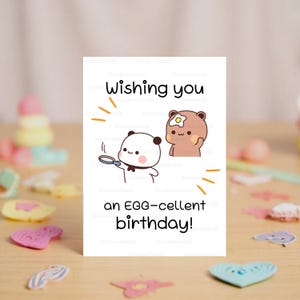 Eierwärmer Geburtstag | Bubu Dudu - Karte zum Geburtstag | Alles Gute zum Geburtstag Ei | Geschenk für Freund, Freundin, Mann, Frau, Ihn, Sie