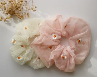 Cute Flower Daisy Hair Ties | Adorable Hair Ties for girls and babies, Ponytail Holder, Women kids Hair Tie Hair Accessories,