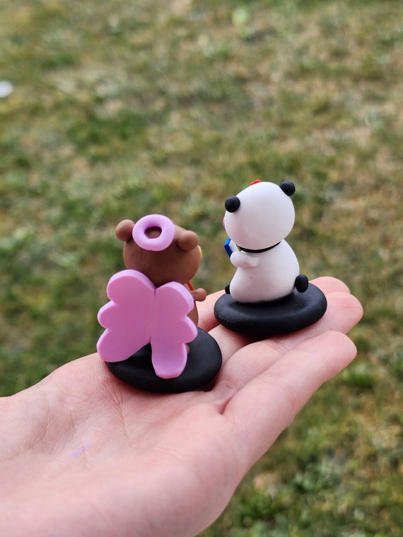 Bubu Dudu Love Pfeil Mini Figur / Pfirsich Goma Miniatur / Paar