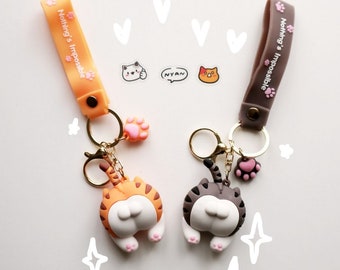 Cat Butt Keychain | Kawaii Cat Keychain | Cat Buttholes