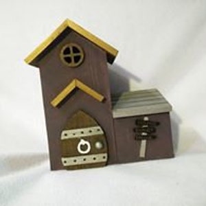 Fairy Birdhouse, Hand Painted, Fairy House, Home Sweet Home, Tin Roof, Metal Birdhouse, Copper Birdhouse, Small Bird House, Fairy Tail, Bird