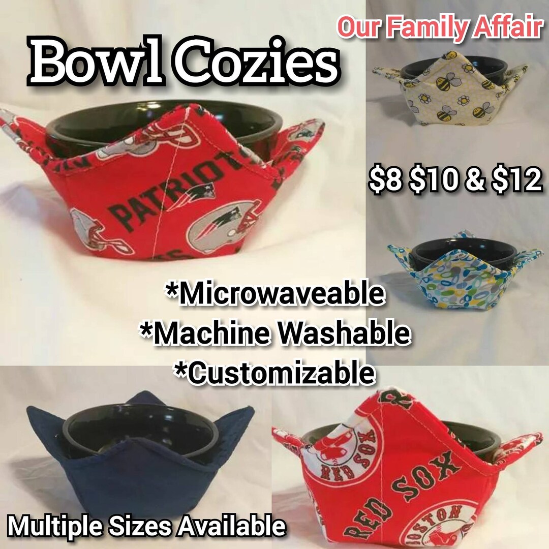 Bowl Cozy, Reversible Bowl Holder, Soup Bowl Holder, Pot Holder