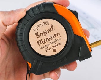 Tape Measure Personalized Valentines Gifts for Him, Valentines Day, Anniversary Gift for Husband, Valentines Gift for Boyfriend Tape Measure