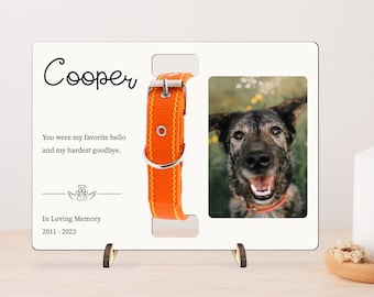 Pet Memorial Gift Memorial Pet Collar Sign Pet Loss Gift Pet Memorial Gift Pet Sympathy Gift Dog Collar Frame Dog Memorial w/ Collar Holder