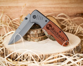Personalized Pocket Knife, Groomsmen Gifts, Personalized Knife for Men, Engraved Knife for Him Custom Pocket Knife Anniversary Gifts for Men