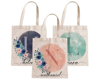 Personalized Tote Bags for Bridesmaids, Custom Beach Bag, Bridesmaid Gifts, Bachelorette Party Favors, Bridesmaid Proposal, Gifts for Women