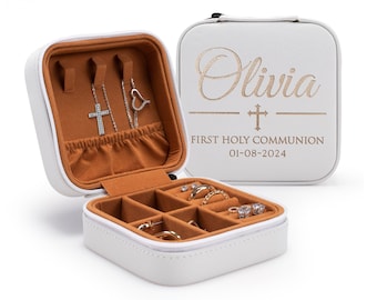 First Communion Gifts for Girls, Personalized Jewelry Box for Girls Catholic Religious Gift for Girl First Holy Communion Gift 1st Communion