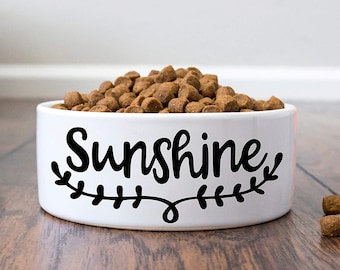 Pet Bowl with Name Personalized Dog Bowl Ceramic Pet Bowl for Dog Gift for Pet Food Bowl for Custom Cat Bowl Large Dog Bowls for Food  Water