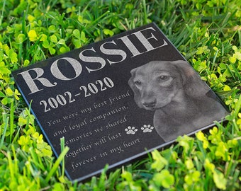 Personalized Memorial Pet Stone Personalized Pet Memorial Garden Stone, Pet Grave Marker, Pet Memorial Stone, Pet Loss Gift Cat Dog Memorial