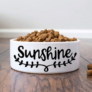 Pet Bowl with Name Personalized Dog Bowl Ceramic Pet Bowl for Dog Gift for Pet Food Bowl for Custom Cat Bowl Large Dog Bowls for Food  Water