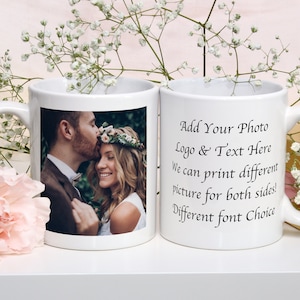 Custom Photo Mug, Mothers Day Gifts, Personalized Coffee Mug, Anniversary Gift for Her, Custom Photo Coffee Mug, Mug with Photo and Text image 6