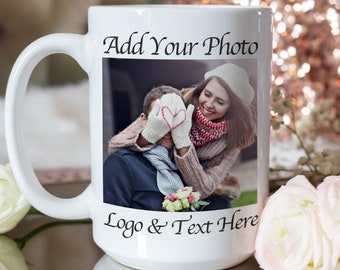 Custom Mug, Mugs Personalized, Photo Coffee Mug, Photo Mug, Custom Photo Coffee Mug, Mug with Photo/Text, Mothers Day Gift, Gifts for Her