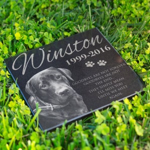 Pet Memorial Stone, Dog Memorial Stone, Personalized Pet Memorial Gift, Dog Memorial Gift, Pet Headstone, Pet Grave Stone, Pet Grave Marker image 1