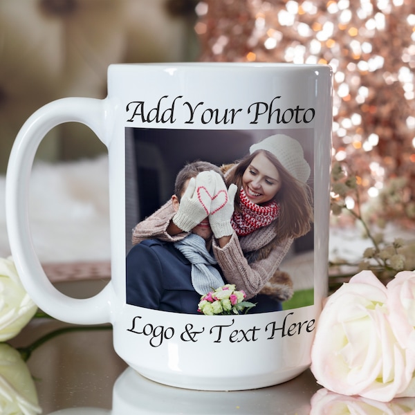 Custom Photo Mug, Mothers Day Gifts, Personalized Coffee Mug, Anniversary Gift for Her, Custom Photo Coffee Mug, Mug with Photo and Text