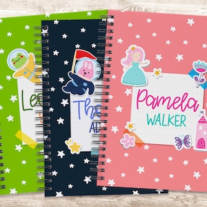 Notebooks for Kids, Back to School Gifts, Personalized Notebook Kids, Sketchbook Journal Notebook Kids, Birthday Gifts, Spiral Notebook
