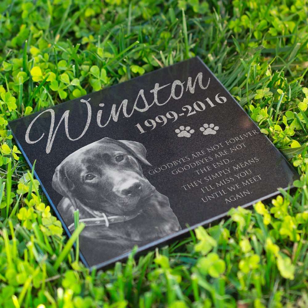 Personalized Memorial Pet Stone For Dog Cat Engraved Pet Etsy