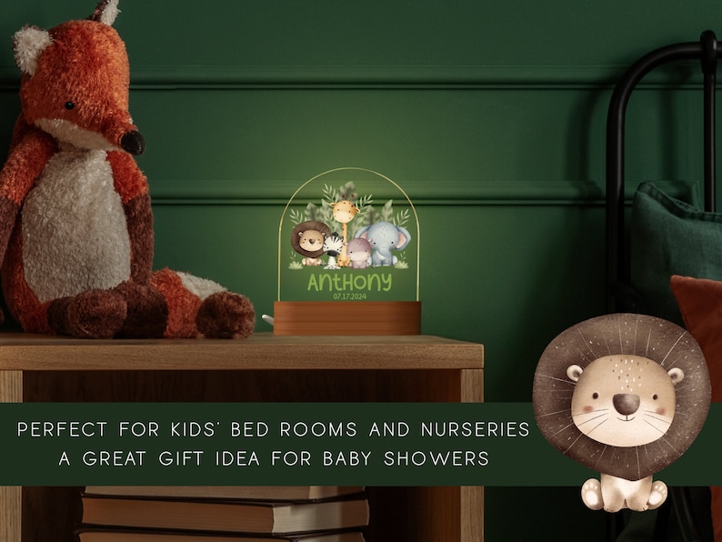 Kid Night Light with name, Gift for Kids
