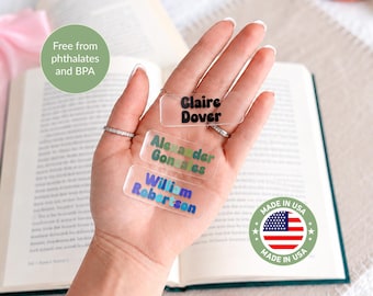 Etiquetas personalizadas con nombre para niños, pegatinas transparentes personalizadas con nombre, pegatinas impermeables para la vuelta al cole, etiquetas para ropa, botellas de agua y fiambreras infantiles.