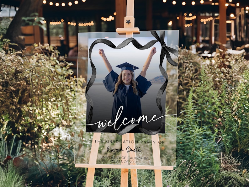 Graduation Party Welcome Sign, 2026 Graduation Sign, Graduation Party Decor Sign, Graduation Decoration, Graduation Gifts, Class of 2026 image 8