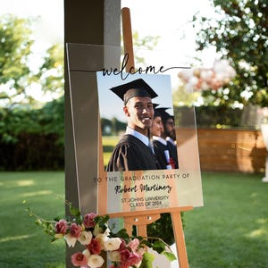 Graduation Party Welcome Sign, 2026 Graduation Sign, Graduation Party Decor Sign, Graduation Decoration, Graduation Gifts, Class of 2026 image 7